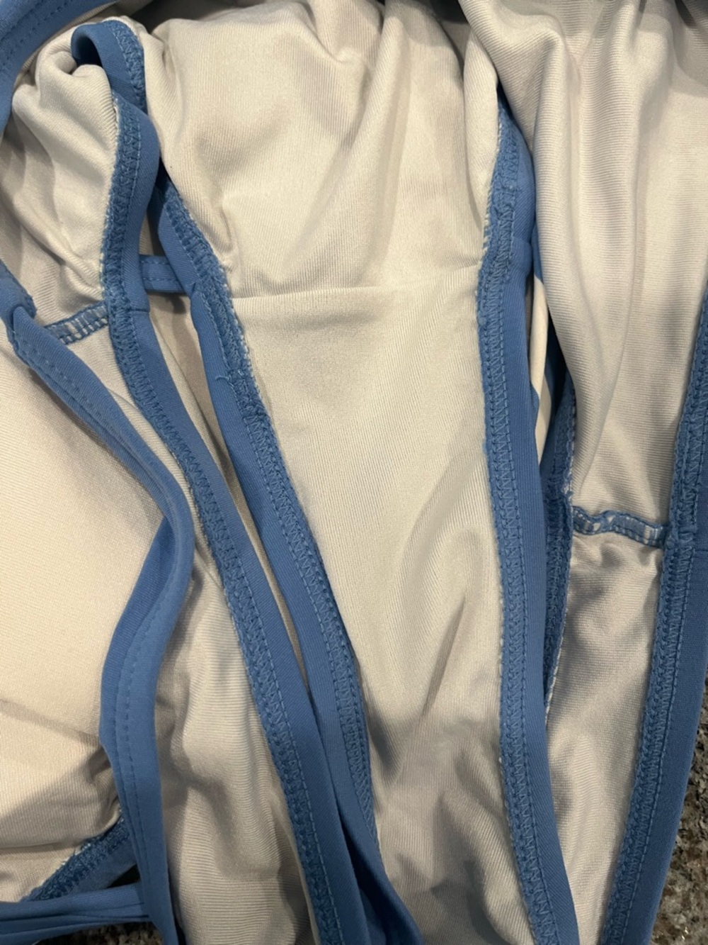 Michael Kors Blue & White Striped Halter Tankini Set - Picture 7 of 7